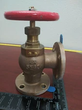 40 mm 1-1/2" Bronze Brass Marine Flanged angle Valve ship WWM WORLD WIDE METRIC