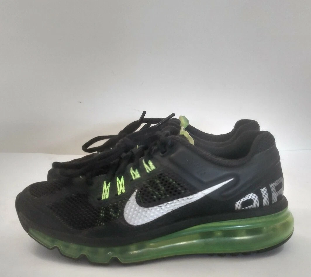 zebra Sluiting laag Nike Air Max 2015 Big Kids 555426-003 Black Volt Silver Running Shoes Size  5y | eBay