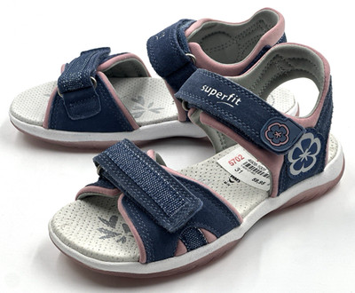 Superfit SUNNY Blau/Rosa Gr. 31 Kinder Mädchen Leder Sandalen UVP: 59,95  (6655)