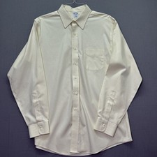 Brooks Brothers Slim Fit Dress Shirt 15.5 35 Non Iron All Cotton