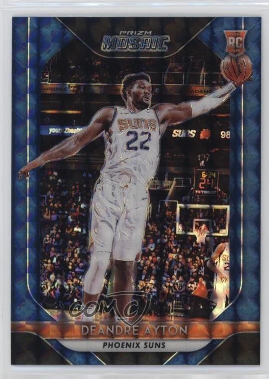 2018-19 Panini Prizm Mosaic Blue DeAndre Ayton #18 Rookie RC 1v7