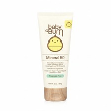 Baby Bum Mineral Sunscreen Lotion - SPF 50 - 3oz: No Fragrance, Paraben-Free, Ve
