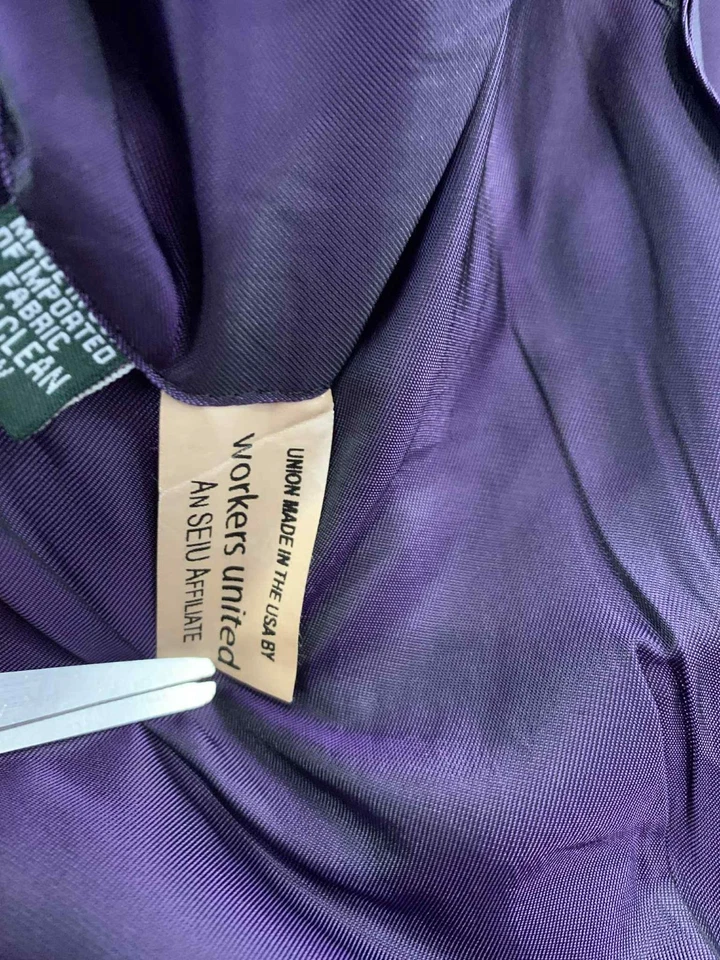 Chaqueta Blazer Martin Greenfield Negra A Medida a Mano 44R Forro Púrpura EE. UU. #25 Foto 4 de 4