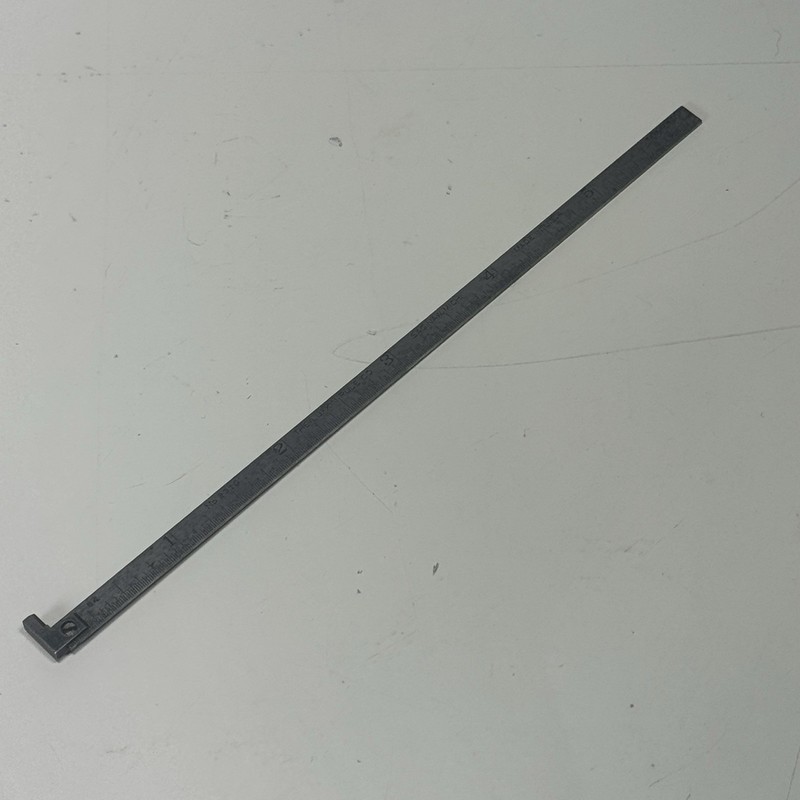 Lufkin 2310 6 Inch Hook Rule Slim Tempered for Depth Gage or Protractor USA