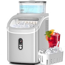 Antarctic Star Countertop Ice Maker Machine, 30lbs/24Hrs, 3 Thickness Ice Cubes