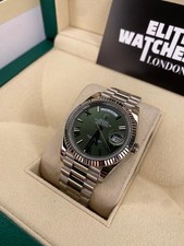 Rolex Day-Date 40 228239 2023 Olive Green Anniversary Dial 18k Box And Papers