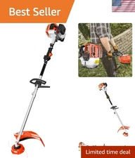 Powerful 36cc Gas Trimmer Edger - 3-in-1 Weed Wacker for Precision Lawn Care