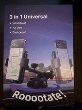 3 in 1 Universal Car Phone Mount Dashboard Windshield Air Vent 360 Rotating