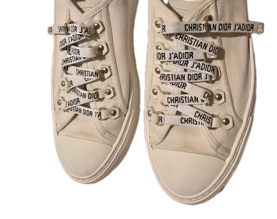 Authentic Christian Dior Walk’n’Dior Sneakers White Size 40 - Image 4 of 4