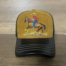 Western Cowboy Horseback Riding Embroidered Trucker Hat SPORTCN Baseball Cap Men