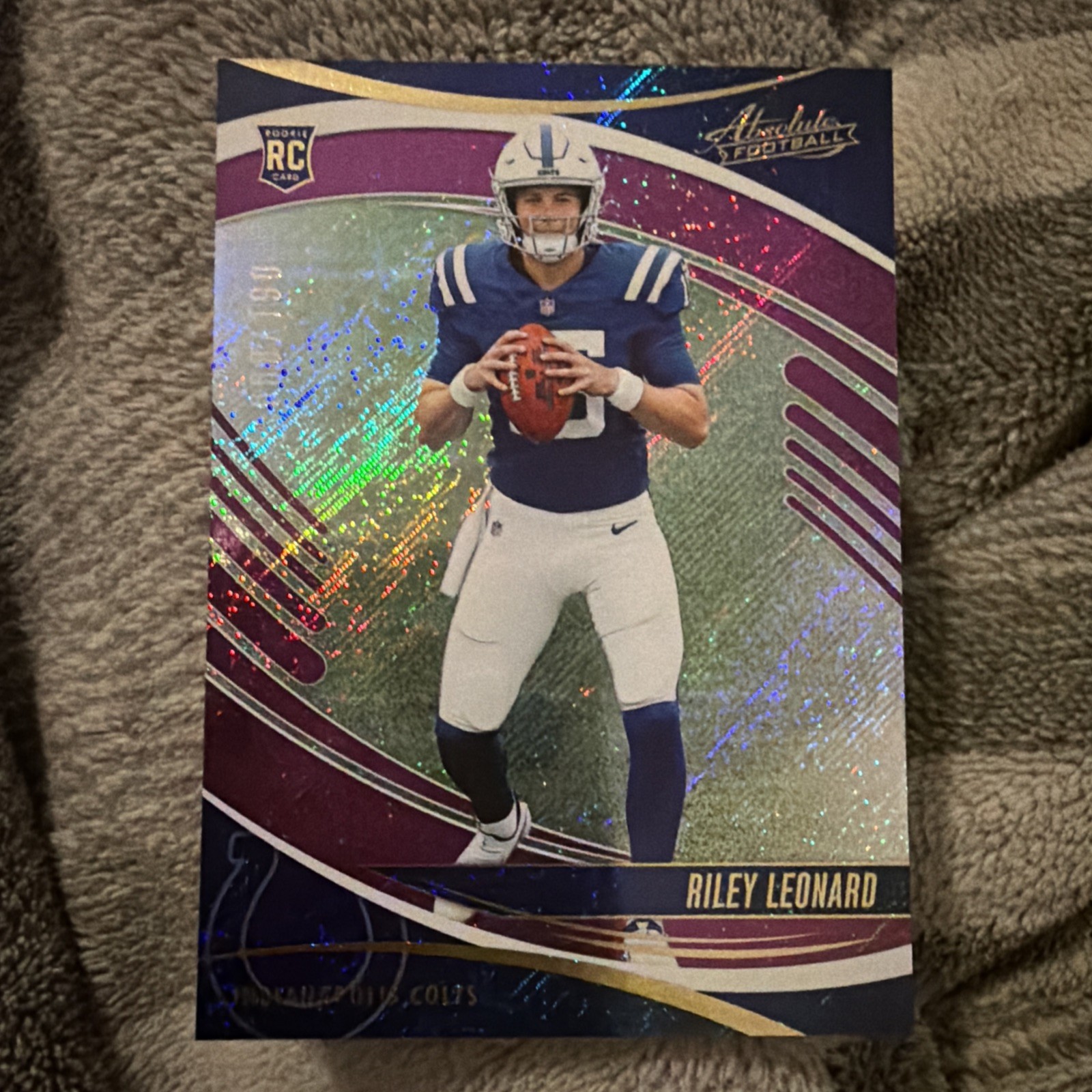2025 Panini Colts - Rookie Riley Leonard #172 Purple Rain 008/190 (RC) RARE🔥