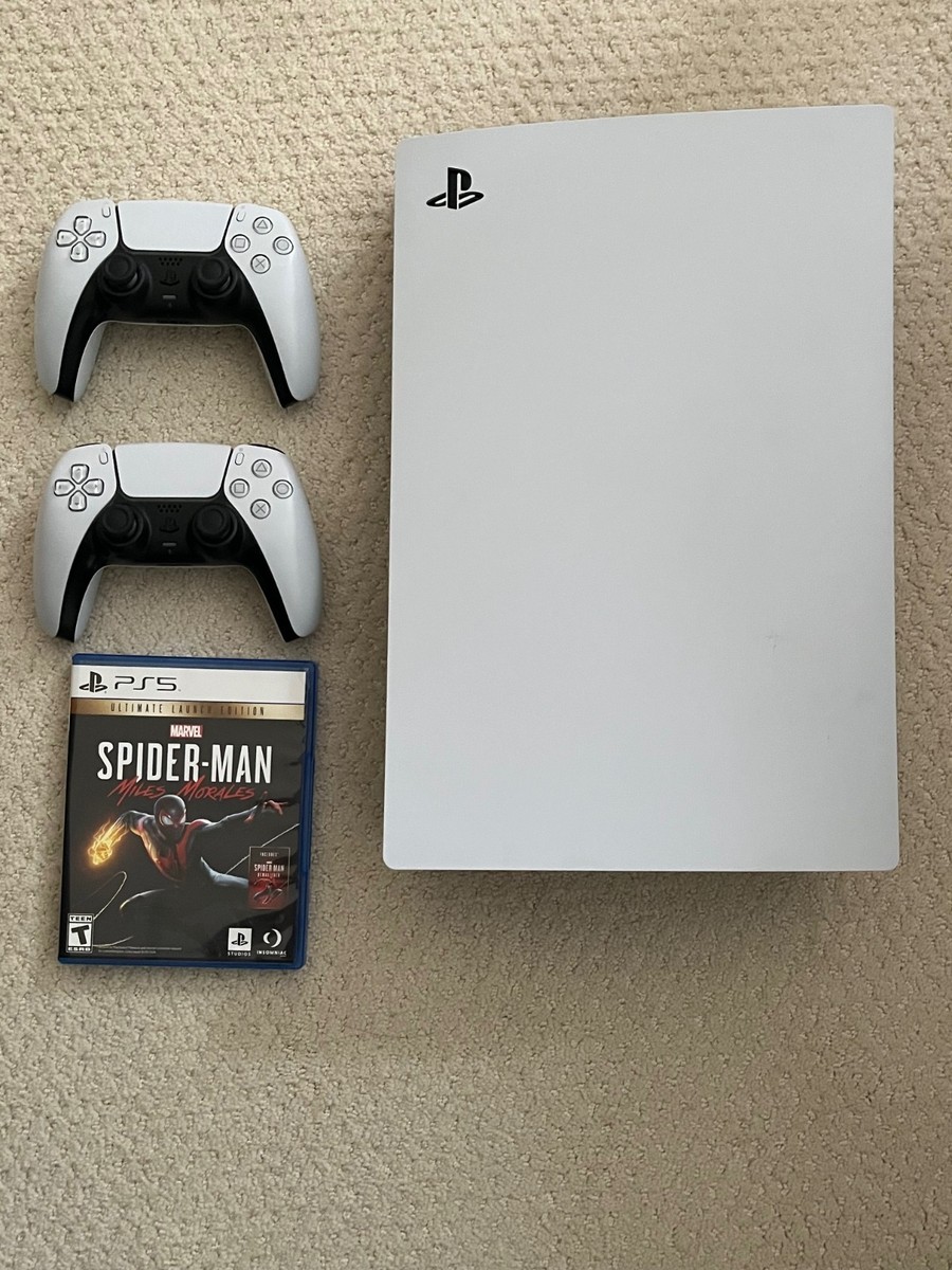 Sony PS5 Disc Edition 825GB Console w/ 2xControllers & Spider-Man