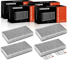 4-PC Cabin Air Filter with Activated Carbon Compatible with Mercedes-Benz