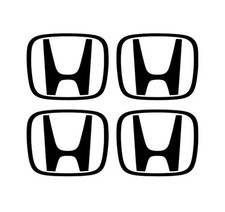 4x Honda Vinyl Decal Sticker Center Cap Civic Crx S2000 Accord Pilot Integra