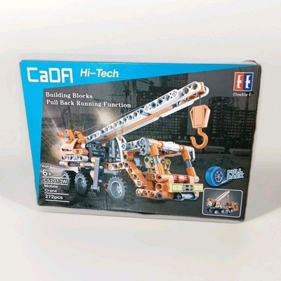 CaDA C52013W Building Blocks Crane Truck Technic Style Pull Back Function New 