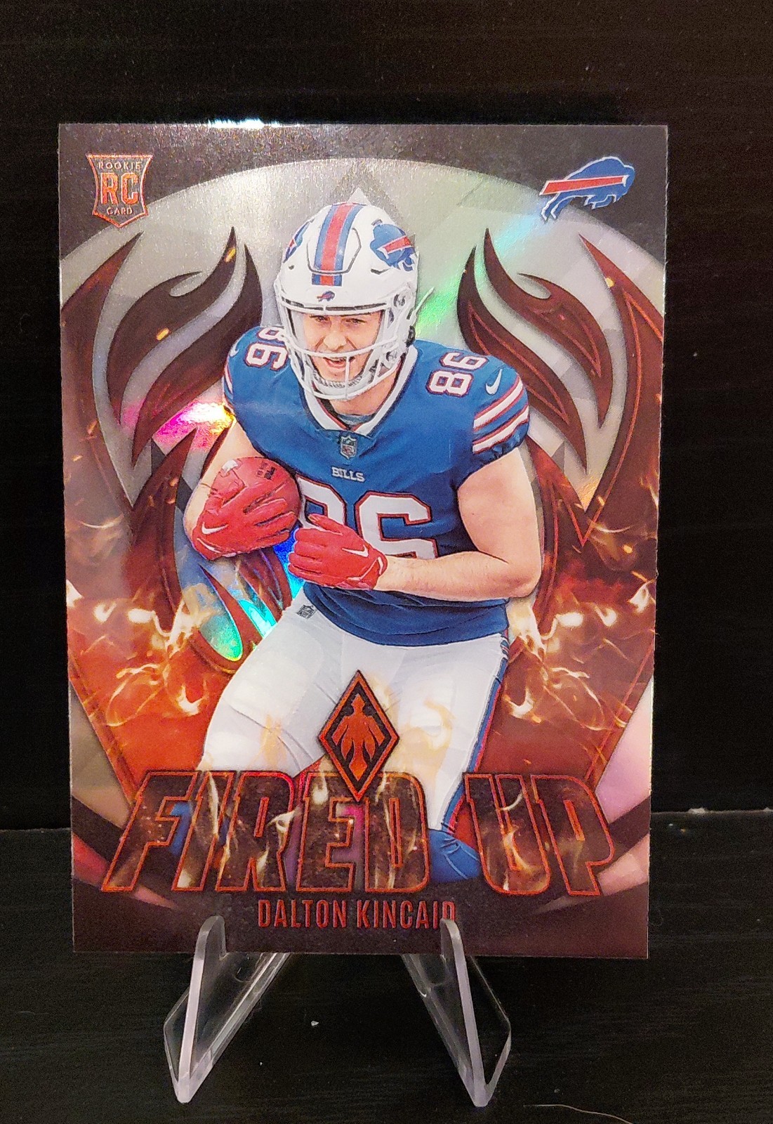 2023 Panini Phoenix - Fired Up Dalton Kincaid #FU-20 Silver Seismic (RC)