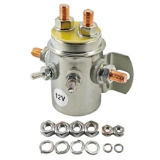 12V 6-Terminal Continuous Duty Switch Relay Solenoid for Marine Golf Cart Winch