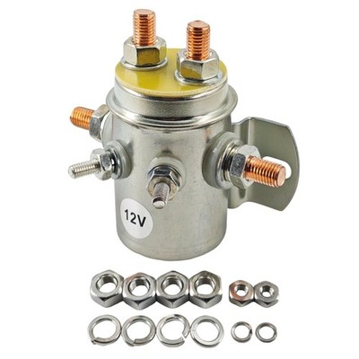 12V 6-Terminal Continuous Duty Switch Relay Solenoid for Marine Golf Cart Winch