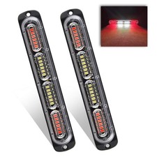 Emergency Warning Strobe Lights, Universal 2 Pack 24 LED 72W Flashing Surface...