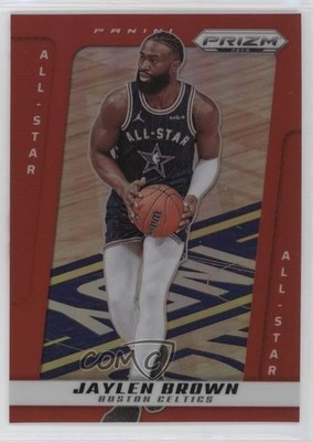 2024-25 Panini Prizm Deca All-Star Red Prizm 115/199 Jaylen Brown #255 1qo5