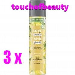 3 x LOVE BEAUTY AND PLANET Deodorant 24H ml75