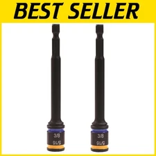 Versatile 4-Inch Magnetic Hex Drivers, 5/16" & 3/8" Reversible Options