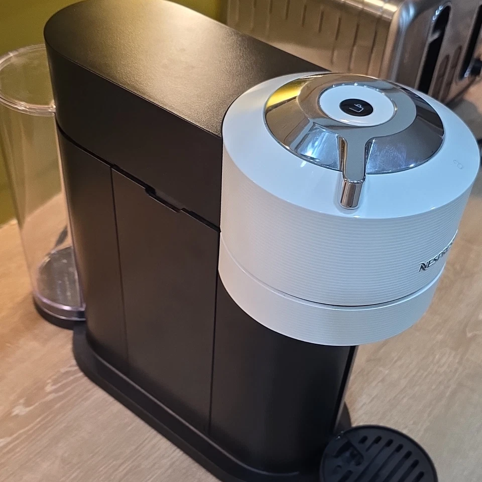 Nespresso Vertuo Next Capsule Coffee Machine Black/White Water Tank & Drip Tray, photo 3 of 5