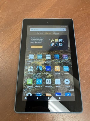 Amazon Kindle Fire 7 Tablet M8S26G 9th Generation 10 GB Aqua Blue