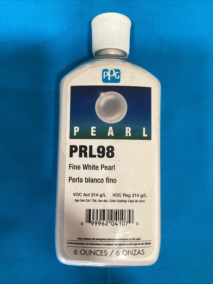 PPG Pearl PRL98 Fine White Pearl 6 Oz NEW Full Bottle | eBay