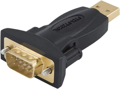 USB to RS232 Adapter with FTDI Chipset, USB to RS232 Male DB9 Serial Converter f