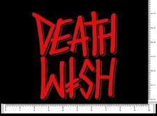 Death Wish Skateboards Die Cut Sticker 6" x 5.7 Surf Skate Snow Vinyl