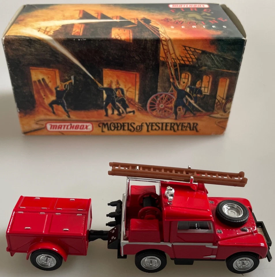 Matchbox Set x 6 Fire Engine Mack Land Rover Ford Models of Yesteryear YFE01 06 - Image 3 of 4