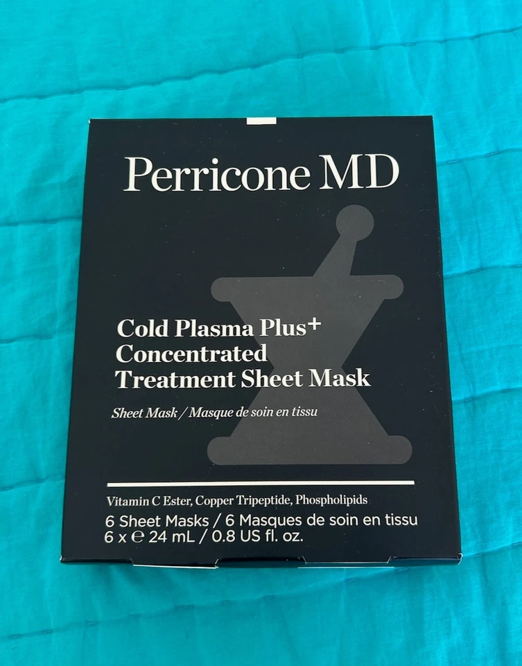 NEW Perricone MD Cold Plasma Plus Concentrated Treatment Sheet Mask Box of 6 - image 3 of 4