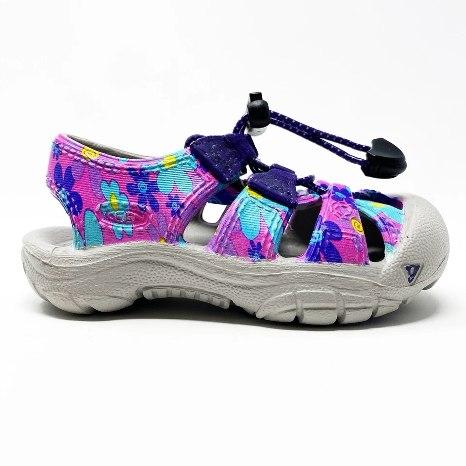 KEEN Sandals Shoes Toddler Baby 4 Newport H2 Floral Pink Waterproof Outdoor Pool - Image 2 of 4