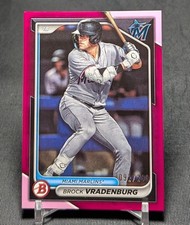 Brock Vradenburg Fuchsia /299 Rookie 2024 Bowman Card #BP-62 Marlins/Phillies