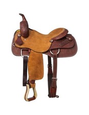 Silver Royal Western Saddle Canyon Ranch Leather 16 Brown SR183
