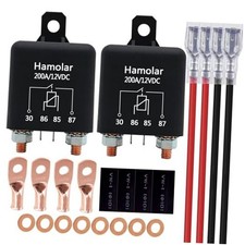 2 Pack 12V 200 Amp Continuous Duty Relay Switch Car Starter Heavy Duty 200A