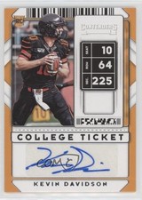 2020 Panini Contenders Draft Picks College Ticket Kevin Davidson #301 Auto 2p7