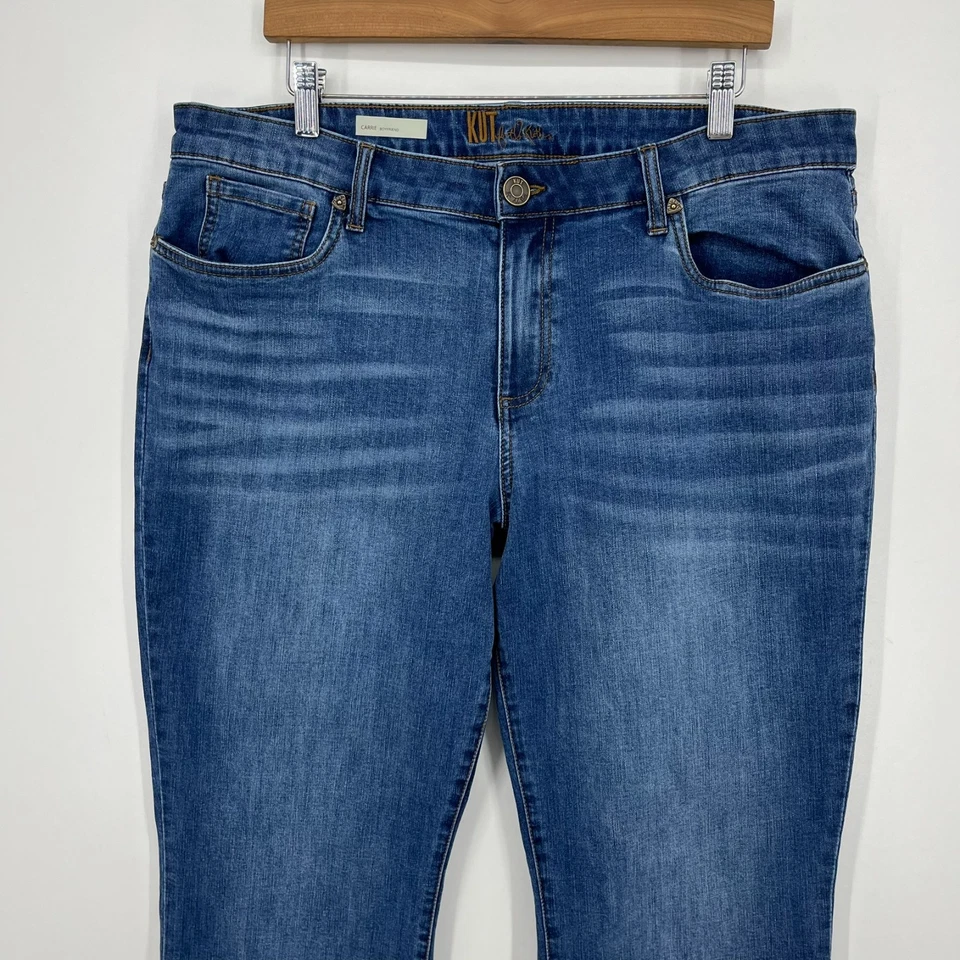 Kut From The Kloth Jeans Women's 16 Blue Carrie Boyfriend Medium Wash Cotton - Image 2 of 4