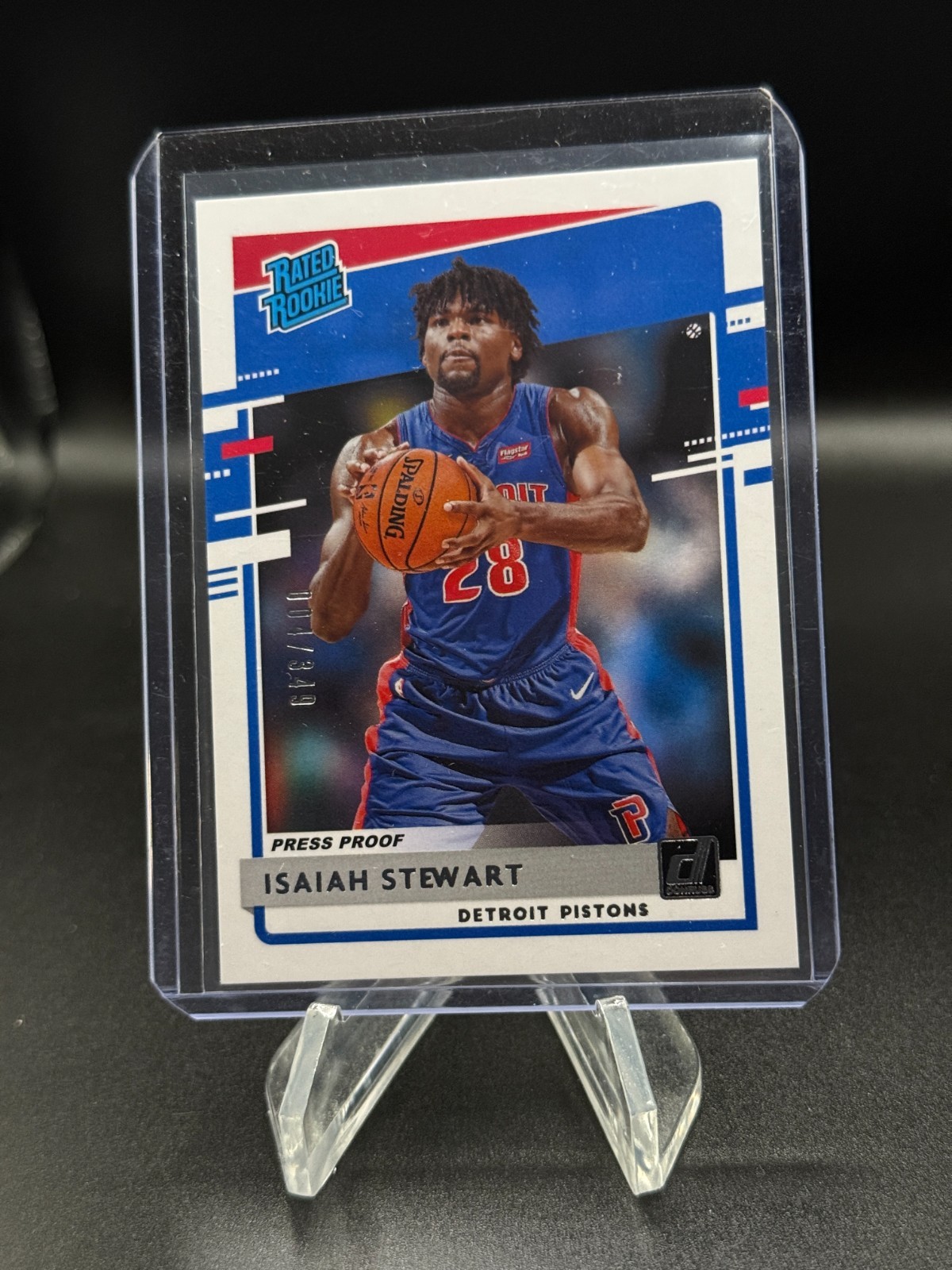 2020 Donruss Rated Rookies Press Proof Silver /349 Isaiah Stewart #233 Rookie RC