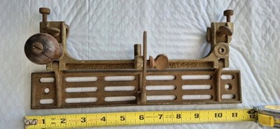 Vintage Stanley No. 386 Jointer Plane Fence, US PAT. 4-1-13
