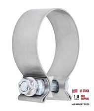 Bylikeho Stainless Steel Exhaust Clamp Narrow Band Muffler Sealcar 3 Inch