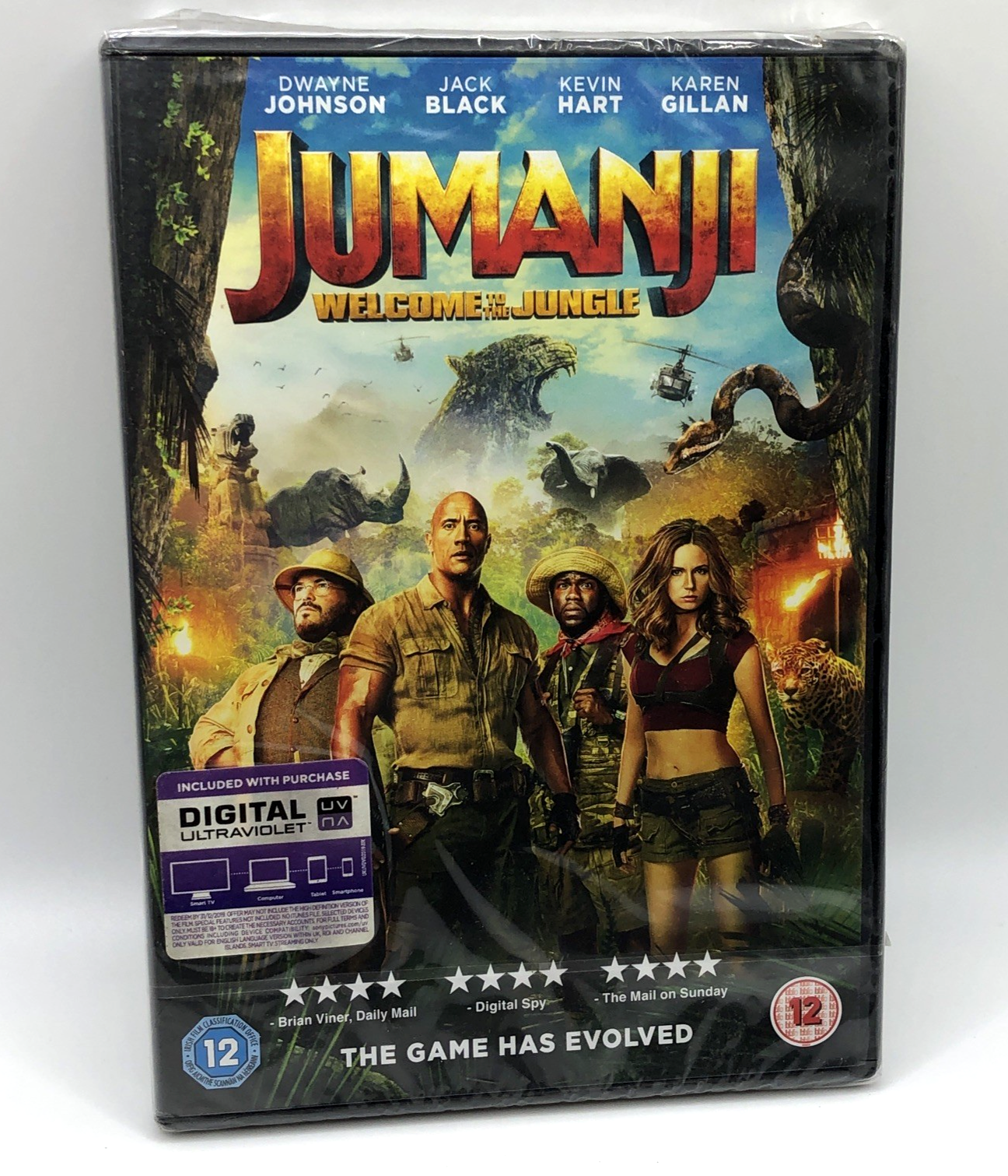 Jumanji - Welcome to the Jungle DVD (2018) Region 2 New Sealed