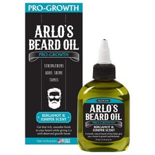 Arlo's Pro Growth Beard Oil - Bergamot Juniper 2.5 oz. - Promotes Beard Hair Gro