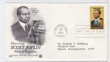 TurtlesTradingPost- Scott Joplin, Ragtime Music- 1983 #2044 FDC Artcraft Variety