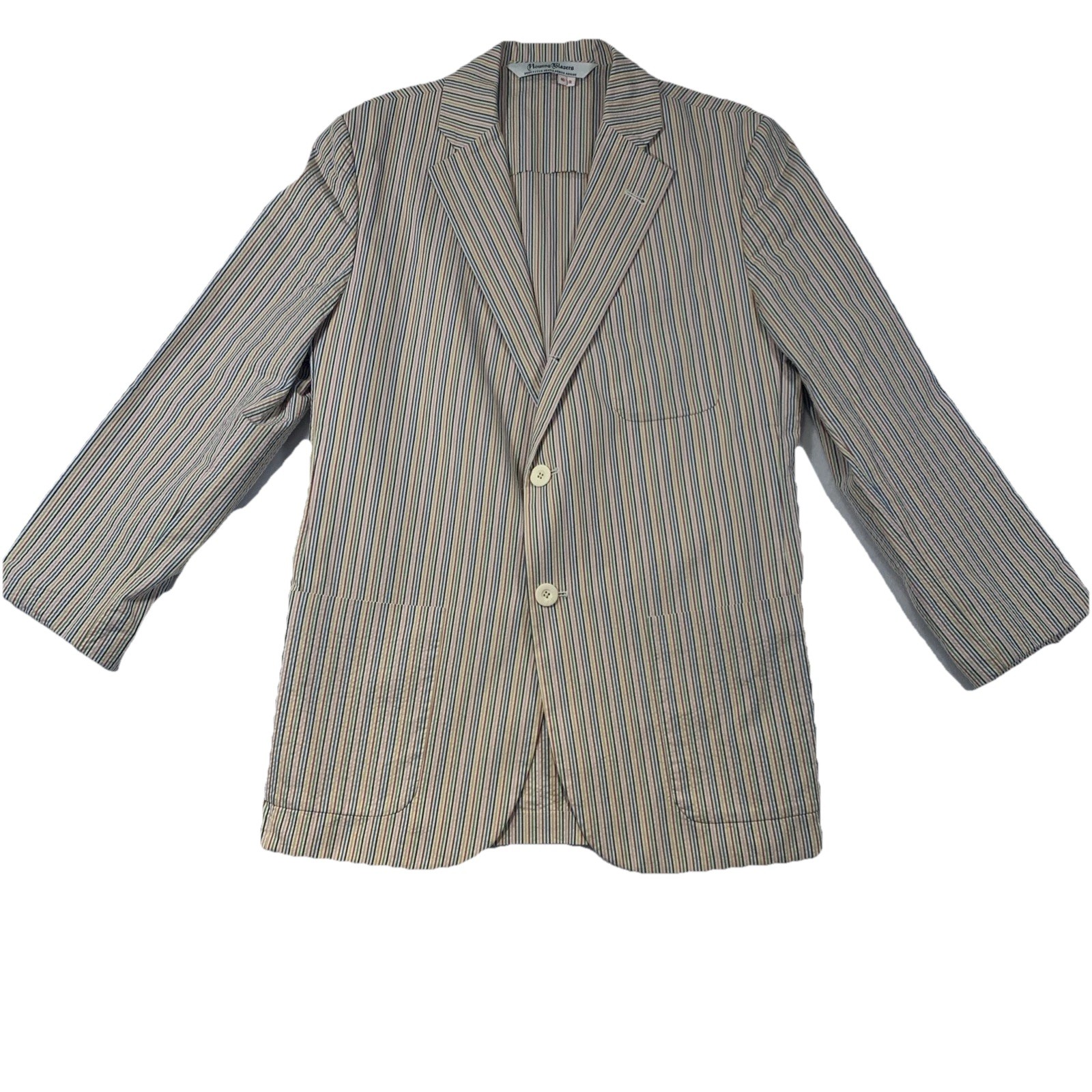 FILA Blazer da canottaggio X Dexter blazer 40R cappotto sportivo a righe arcobaleno giacca Pride