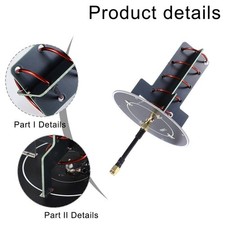 Spiral Directional Antenna 2 4GHz 50 Ohm Impedance for FPV Transmission