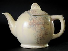 „Kiel1“ - antike Kanne Kugelkanne - Art Deco - beige - Handmalerei zeitlos schön