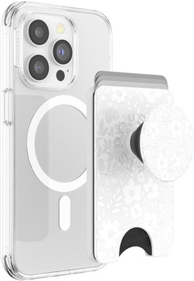 Phone Wallet for Magsafe, Phone Card Holder with Grip, White - Blanc Fresh