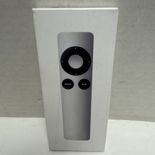 APPLE SILVER REMOTE ALUMINUM GENUINE A1294 IR CONTROL FOR APPLE TV 1 2 3 MAC NEW